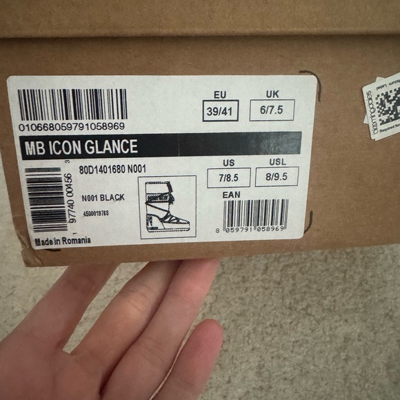 Moon Boot Unisex MB Icon Glance Boots (size 39-41) - Picture 4 of 7